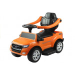 Autíčko Ford Ranger na tlačenie + dáždnik - oranžový